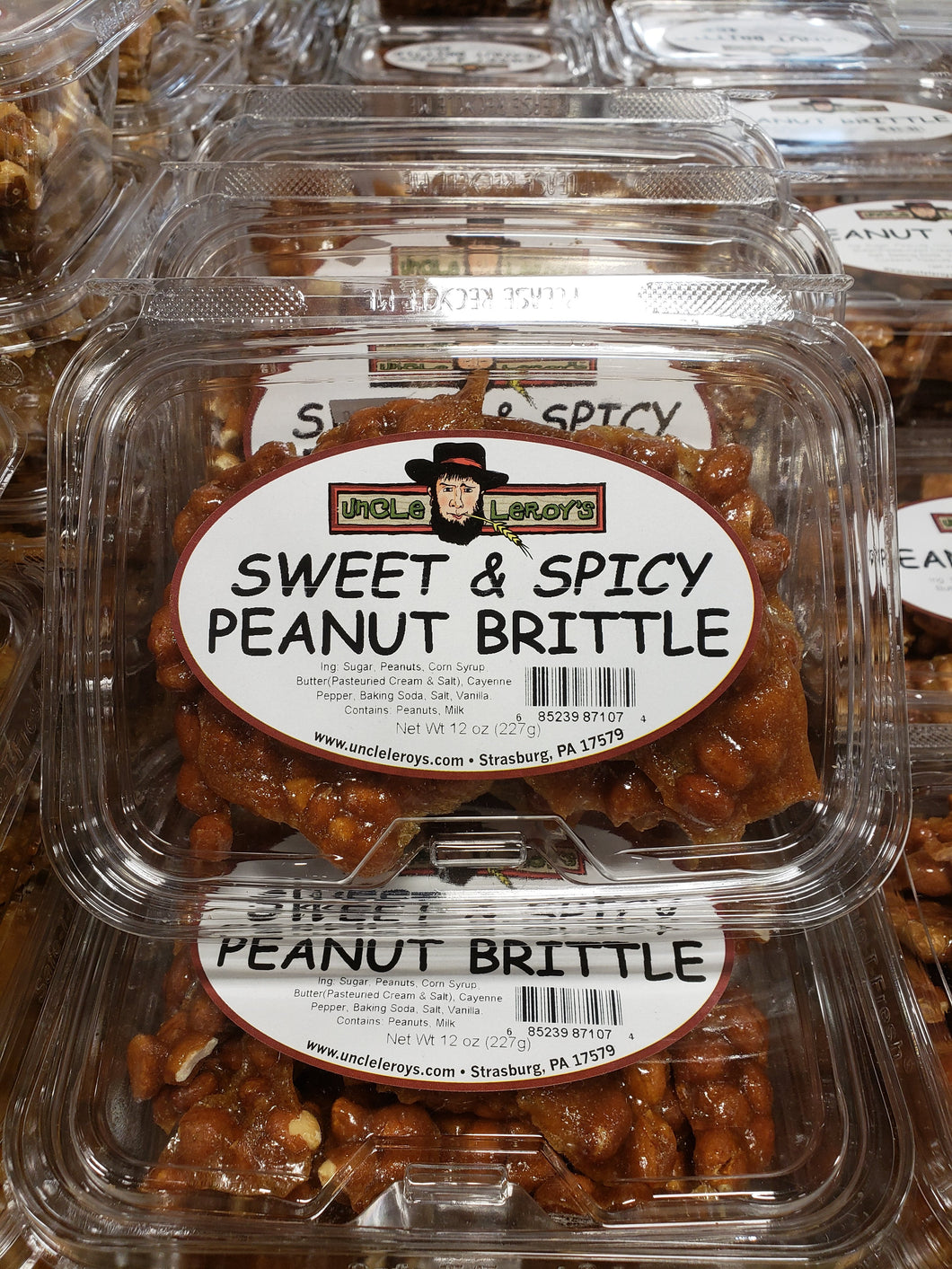 Uncle Leroy's Sweet and Spicy Peanut Brittle 12 oz